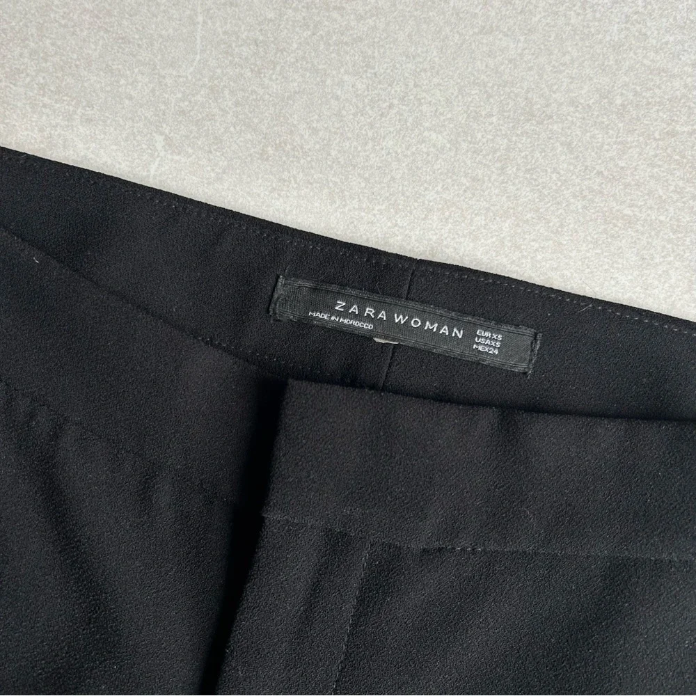 Black Zara Bell Bottom Pants / Size XS - Picture 4 of 5